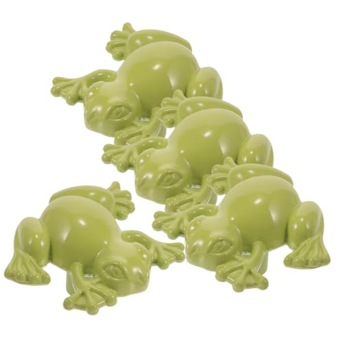 Vaguelly 4 Stück Frosch Schrankknöpfe Dekorative Türgriffe für Kleiderschränke und Möbel im Schlafzimmer Ergonomisches Design Einfache Installation von Vaguelly