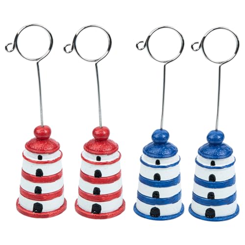 Vaguelly 4 Stück Resin Memo Clip Rote Leuchtturm Design Notizhalter Bildhalter Tischdekoration Büro und Zuhause Multifunktionale Zettelhalter für Fotos und Karten Vaguelly 4 Stück Resin Memo Clip Rote Leuchtturm Design Notizhalter Bildhalter Tischdekoration Büro und Zuhause Multifunktionale Zettelhalter für Fotos und Karten von Vaguelly