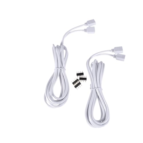 Vaguelly 4 Stück Rgb LED Lichtleisten Verlängerungskabel mit Pin Steckern Doppelseitiger Anschluss für Smd LED Streifen Flexible PVC Isolierung Installieren ohne Löten Vaguelly 4 Stück Rgb LED Lichtleisten Verlängerungskabel mit Pin Steckern Doppelseitiger Anschluss für Smd LED Streifen Flexible PVC Isolierung Installieren ohne Löten von Vaguelly