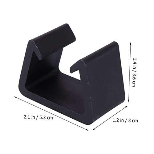 Vaguelly 4 Stück Stuhlclip Kreativer Sofa Clip aus Strapazierfähigem Rattan Möbelclip zur Befestigung Geeignet für Wohnzimmer Schlafzimmer und Büro Schwarz von Vaguelly