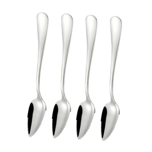 Vaguelly 4 Stück Teiliges Edelstahl Esslöffel Set mit Gezahntem Sicherer Obstschaber für Apfel und Kinderfruchtpüree Praktische Küchenhilfe für Babynahrung zu Hause Vaguelly 4 Stück Teiliges Edelstahl Esslöffel Set mit Gezahntem Sicherer Obstschaber für Apfel und Kinderfruchtpüree Praktische Küchenhilfe für Babynahrung zu Hause von Vaguelly