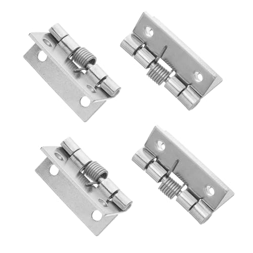 Vaguelly 4 Stück Teiliges Edelstahl-federscharniere Selbstschließend Rostfrei Geräuscharm Langlebig und Kratzfest für Küchen Innenschranktüren Einfache Montage Vielseitig Einsetzbar von Vaguelly