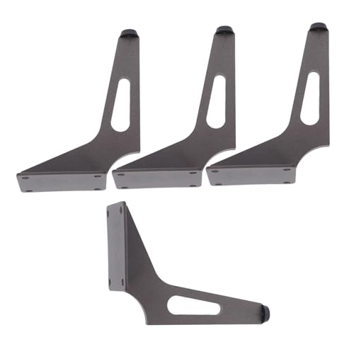 Vaguelly 4 Stück Teiliges Metall Möbelbeine Seitlich Montiert für Sofa Tv-Schrank Couchtisch Stabile Langlebige Ersatzfüße für Wohnzimmer Schlafzimmer Möbel von Vaguelly