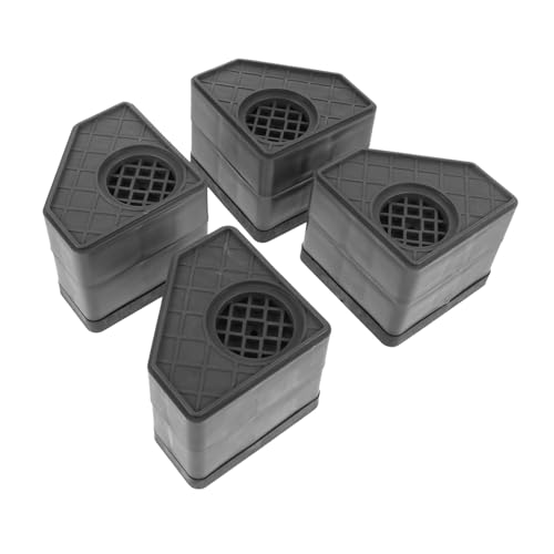 Vaguelly 4 Stück Teiliges Rutsch Waschmaschinen Fußpads Erhöhte rutschfeste Sockel Vibrationsdämpfend Stoßfest Höhe Geeignet für Waschmaschinen und Möbel Bodenschutz und von Vaguelly