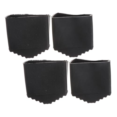 Vaguelly 4 Stück Teiliges Rutschfestes Leiterfußschutz Gummi Stoßdämpfende Rutsch Fußabdeckungen für Klappleitern und Teleskopleitern Schützt Böden und Erhöht Stabilität bei Heim und von Vaguelly