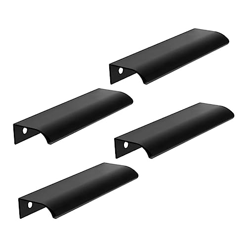 Vaguelly 4 Stück Teiliges Unsichtbare Schrankgriffe aus Aluminiumlegierung Eingebettet Einfach zu Montieren für Küchenschränke Kleiderschränke Kommoden und Geeignet von Vaguelly