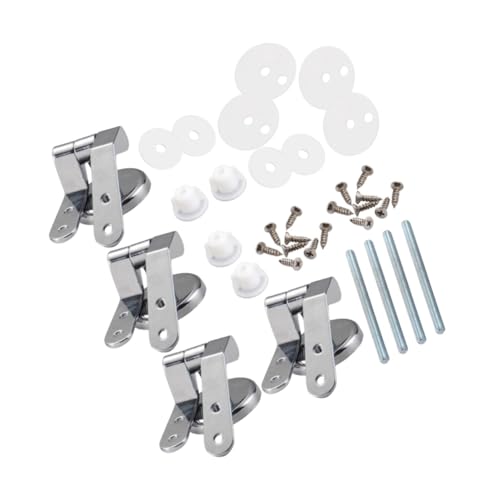 Vaguelly 4 Stück Teiliges Wc Sitz Scharnier aus Robustem Zinklegierungs-material Einfach zu Montierende Ersatzteile für Stabile Toilettendeckelbefestigung Kompatibel mit Meisten Vaguelly 4 Stück Teiliges Wc Sitz Scharnier aus Robustem Zinklegierungs-material Einfach zu Montierende Ersatzteile für Stabile Toilettendeckelbefestigung Kompatibel mit Meisten von Vaguelly