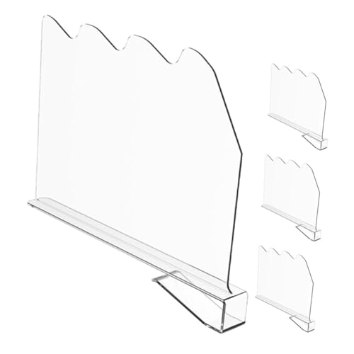Vaguelly 4stücke -regalteiler Transparent Für Schränke Holzregale Geldbörsen-Organizer Kleidertrenner Langlebig Und Wiederverwendbar Vaguelly 4stücke -regalteiler Transparent Für Schränke Holzregale Geldbörsen-Organizer Kleidertrenner Langlebig Und Wiederverwendbar von Vaguelly