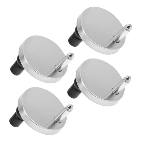Vaguelly 4 WC-Anschluss Toilettensitzscharnierfixiernüsse schwarz toilettensitz scharnier Toilettensitzschrauben Toilettensitz-Scharnierbefestigungen Toilettenhardware Rostfreier Stahl von Vaguelly