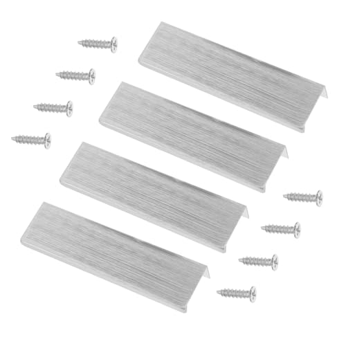 Vaguelly 4Stücke Metall Schrankgriffe Verdeckte Schubladengriffe Moderne Kantenzuggriffe für Küchenschränke Unsichtbare Installation Praktische Verwendung Vaguelly 4Stücke Metall Schrankgriffe Verdeckte Schubladengriffe Moderne Kantenzuggriffe für Küchenschränke Unsichtbare Installation Praktische Verwendung von Vaguelly