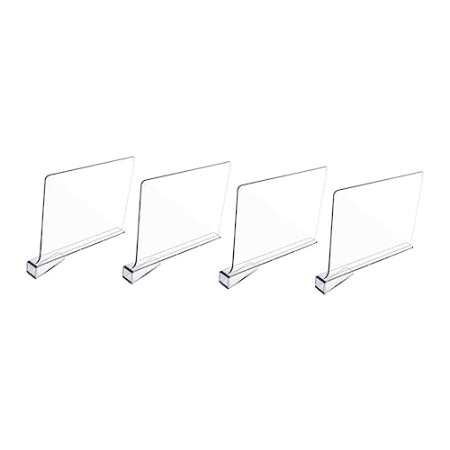 Vaguelly 4stücke Transparente -trennwände Für Schränke Organisation Von Kleidung Handtüchern Bücherregalen Und Passend Für Schrankregale Und Vaguelly 4stücke Transparente -trennwände Für Schränke Organisation Von Kleidung Handtüchern Bücherregalen Und Passend Für Schrankregale Und von Vaguelly