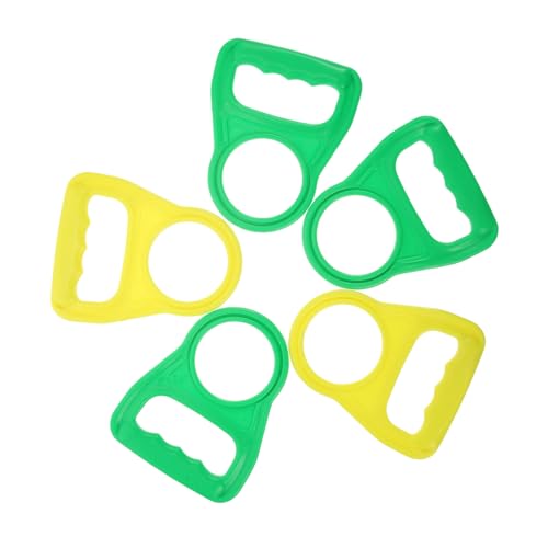 Vaguelly 5 Stück Flaschenheber Tragegriff Gallonen Wasserbehälter Robuster Ergonomischer Tragegriff für Einfaches Anheben und Transportieren Schwerer Wasserflaschen Grün gelb von Vaguelly