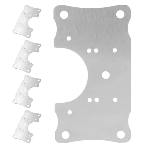 Vaguelly 5 Stück Schranktür Scharnier Reparaturplatten Metall Türscharnierplatten für Küchenschränke Stabile Scharnierbefestigungen Geeignet für Möbel Installieren von Vaguelly