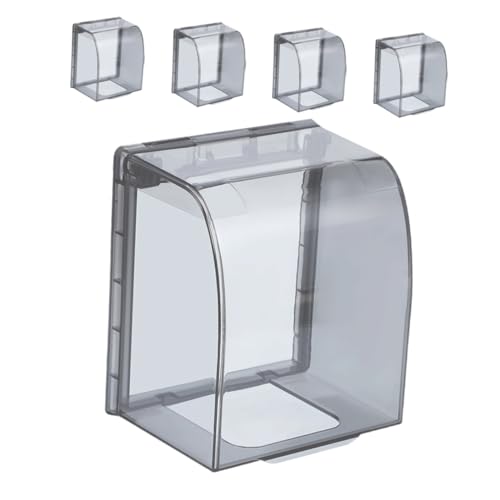 Vaguelly 5 Stück Teiliges Wasserdichte Steckdosen Abdeckung Wetterfester Steckdosenschutz mit Spritzschutz Transparent Einfacher Werkzeugloser Einbau für Außen und Innenbereiche Vaguelly 5 Stück Teiliges Wasserdichte Steckdosen Abdeckung Wetterfester Steckdosenschutz mit Spritzschutz Transparent Einfacher Werkzeugloser Einbau für Außen und Innenbereiche von Vaguelly