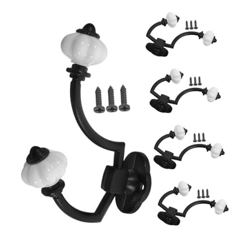 Vaguelly 5 Stück Vintage Wandhaken aus Zinklegierung Doppelter Kleider Huthalter Robuste Retro Garderobenhaken für Flur Bad Schlafzimmer mit Sicherer Wandbefestigung Vaguelly 5 Stück Vintage Wandhaken aus Zinklegierung Doppelter Kleider Huthalter Robuste Retro Garderobenhaken für Flur Bad Schlafzimmer mit Sicherer Wandbefestigung von Vaguelly
