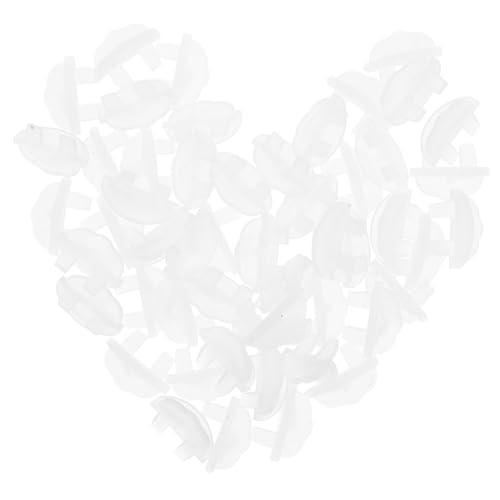 Vaguelly 50 Stück Glasregal Clips für Küchenschränke Multifunktionale Halterungen für Glasböden Badezimmer und Möbel Robuste Stütze mit Modernem Design von Vaguelly