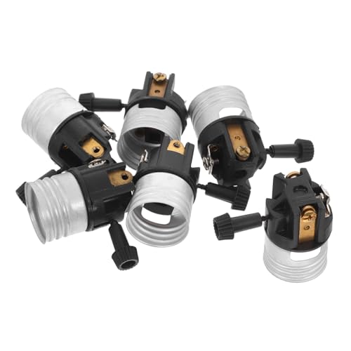 Vaguelly 6 Stück Lampenfassungen aus Aluminium mit Off Schalter Vierstufiger Kern Locksystem und Hitzebeständig Ersatzteile für Tisch und Stehlampen Vaguelly 6 Stück Lampenfassungen aus Aluminium mit Off Schalter Vierstufiger Kern Locksystem und Hitzebeständig Ersatzteile für Tisch und Stehlampen von Vaguelly