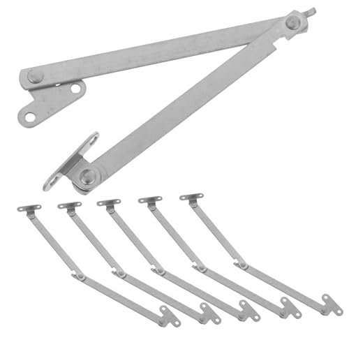 Vaguelly 6 Stück Offenhalte Türscharnier Klappdeckel Halterscharnier Deckelscharnier Unterstützung Robuste Herunterklappbare Versteckte Scharniere Unterstützung Für Schrankdeckel von Vaguelly