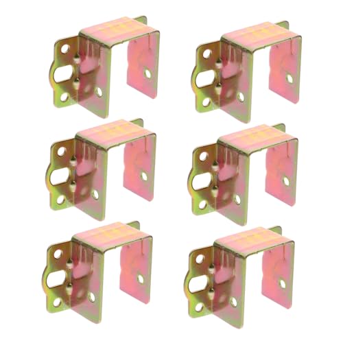 Vaguelly 6 Stück Teiliges Bettgestell Haltebracket Bettplatten Buckle U Förmige Bettstütze Installieren für Verschiedene Bettarten Vaguelly 6 Stück Teiliges Bettgestell Haltebracket Bettplatten Buckle U Förmige Bettstütze Installieren für Verschiedene Bettarten von Vaguelly