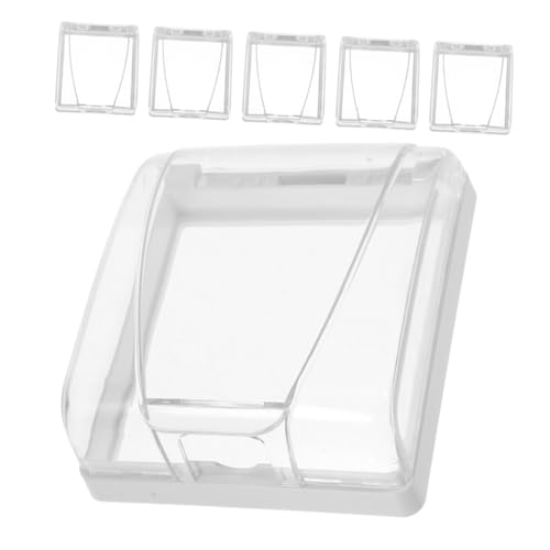 Vaguelly 6 Stück Teiliges Transparenter Wasserdichter Schutzabdeckungen für Steckdosen mit Selbstklebender Montage Spritzwassergeschützt für Badezimmer und Außenbereiche Vaguelly 6 Stück Teiliges Transparenter Wasserdichter Schutzabdeckungen für Steckdosen mit Selbstklebender Montage Spritzwassergeschützt für Badezimmer und Außenbereiche von Vaguelly