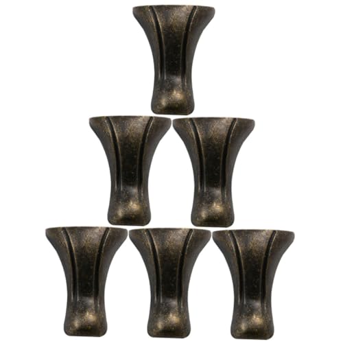 Vaguelly 6 Stück Teiliges Vintage Zinklegierung Box Eckenschutz mit Füßen Robustes Retro Design Vierseitiger Schutz für Holzkisten und Schmuckschatullen Antiker Stil von Vaguelly