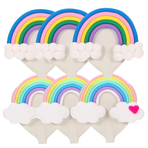 Vaguelly 6 Stück Wandhaken Selbstklebend Niedlicher Wolken und Regenbogenform Dekorative Aufhängemöglichkeiten für Kleidung Handtücher und für Schlafzimmer Badezimmer und Vaguelly 6 Stück Wandhaken Selbstklebend Niedlicher Wolken und Regenbogenform Dekorative Aufhängemöglichkeiten für Kleidung Handtücher und für Schlafzimmer Badezimmer und von Vaguelly