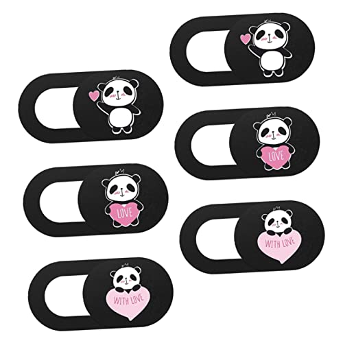 Vaguelly 6stücke Webcam Abdeckung Schiebeabdeckung Für Laptop Tablet Desktop Peeping Webcam Cover Folie Panda Muster Vaguelly 6stücke Webcam Abdeckung Schiebeabdeckung Für Laptop Tablet Desktop Peeping Webcam Cover Folie Panda Muster von Vaguelly
