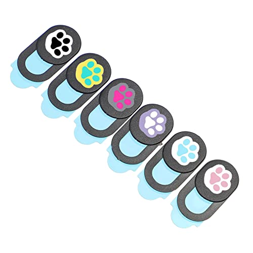 Vaguelly 6 Pcs Webcam-Abdeckung - Laptop-sichtschutz - Abs-Material Und Stick Dekoratives Muster -Peeping von Vaguelly