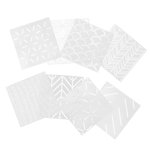 Vaguelly 8 Stück Teiliges Geometrisches Wandmalerei schablonen Wiederverwendbar Waschbar DIY wanddekoration für Holz Möbel Wände Modernes Design für Wohn Arbeitsräume Vaguelly 8 Stück Teiliges Geometrisches Wandmalerei schablonen Wiederverwendbar Waschbar DIY wanddekoration für Holz Möbel Wände Modernes Design für Wohn Arbeitsräume von Vaguelly