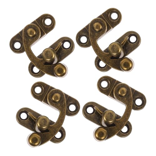 Vaguelly 8 Stück Teiliges Vintage Bull Horn Schließblech aus Zinklegierung Dekorativer Boxverschluss für Schmuck Geschenkboxen Stabiles Retro Hasp Schloss für Holzkisten von Vaguelly