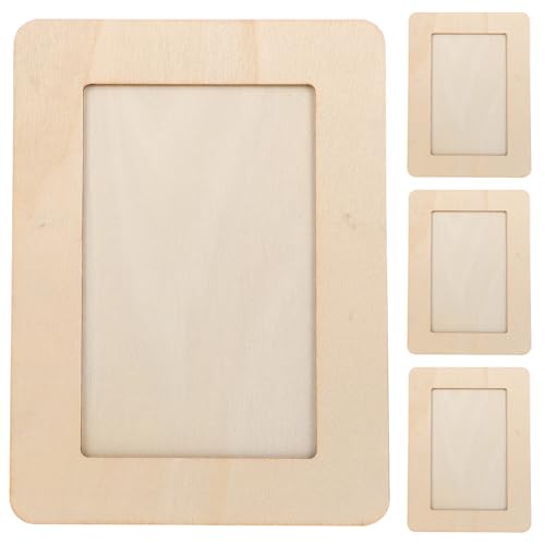 Vaguelly 8-teilige Holzrahmen zum Basteln: Bilderrahmen aus unbehandeltem Holz für DIY-Graffiti-Malerei – stehender Fotohalter zum Halten von 5,9 x 3,9 Zoll großen Bildern für kreative Projekte Vaguelly 8-teilige Holzrahmen zum Basteln: Bilderrahmen aus unbehandeltem Holz für DIY-Graffiti-Malerei – stehender Fotohalter zum Halten von 5,9 x 3,9 Zoll großen Bildern für kreative Projekte von Vaguelly