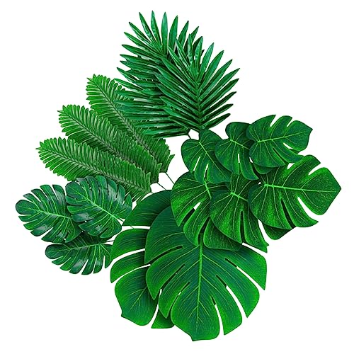 Vaguelly 84stücke Teiliges Mit Künstlichen Monstera- Blättern Deko Für Tropische Partys Schlafzimmer Und Kunstblatt Für Stimmungsvolle Raumgestaltung von Vaguelly