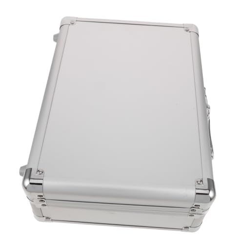 Vaguelly Aluminium Aufbewahrungsbox mit Schlüsselverschluss Tragbarer Hartschalen-koffer mit Samteinlage Multifunktionale Metall-box für Werkzeuge Dokumente Mikrofone und Elektronikgeräte Vaguelly Aluminium Aufbewahrungsbox mit Schlüsselverschluss Tragbarer Hartschalen-koffer mit Samteinlage Multifunktionale Metall-box für Werkzeuge Dokumente Mikrofone und Elektronikgeräte von Vaguelly
