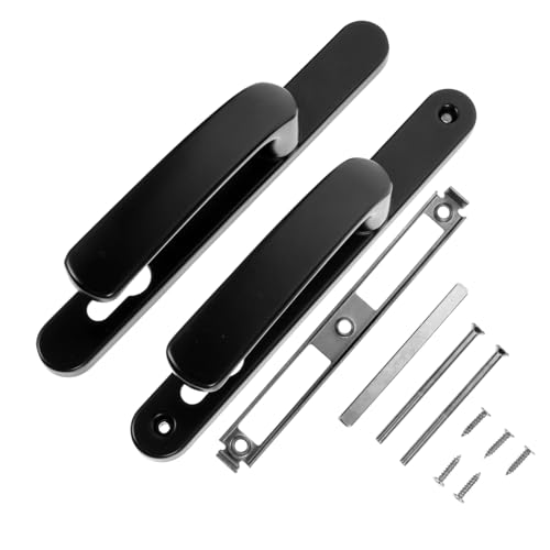 Vaguelly Aluminium Türgriffschloss Diebstahl Türgriff Hebel Aluminiumlegierung Langlebig Schwarz Backplate für Innen und Zimmertüren Vaguelly Aluminium Türgriffschloss Diebstahl Türgriff Hebel Aluminiumlegierung Langlebig Schwarz Backplate für Innen und Zimmertüren von Vaguelly