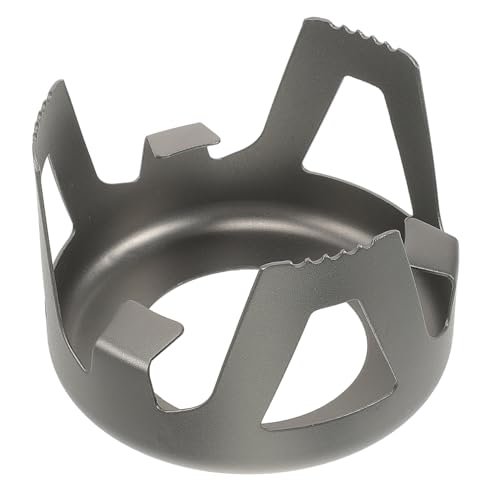 Vaguelly Aluminiumlegierung Brennerhalter Robust Hohe Verbrennungseffizienz Campingzubehör Outdoor Campingkocher Ständer Passend für Verschiedene Kochgeschirre für Wandern Picknick Angeln von Vaguelly