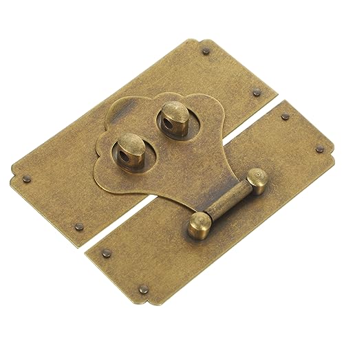 Vaguelly Antiker Möbelverschluss Haspe Vintage Stil Robuste Kisten und Schmuckschatullen Verriegelung Holzbox Zubehör Einfach zu Montieren für DIY Möbel Truhen Vaguelly Antiker Möbelverschluss Haspe Vintage Stil Robuste Kisten und Schmuckschatullen Verriegelung Holzbox Zubehör Einfach zu Montieren für DIY Möbel Truhen von Vaguelly