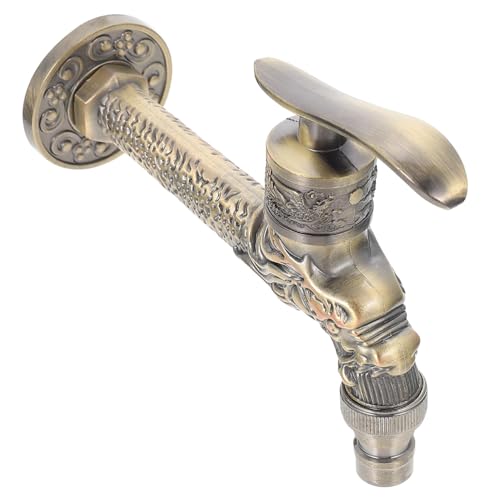 Vaguelly Antiker Wand waschmaschinen wasserhahn aus Langlebiger Zinklegierung Retro Schnellauslauf Installieren Geeignet für Waschbecken Moppbecken Kaltwasseranschluss von Vaguelly