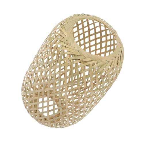 Vaguelly Bamboo Woven Lampshade für Deckenleuchte Handgefertigter Lampenschirm im Boho Stil für Schlafzimmer Wohnzimmer Restaurant und Hotel Dekorativer Lichtschutz Leicht und Praktisch von Vaguelly