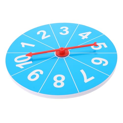 Vaguelly DIY Prize Wheel Leicht Tragbar Langlebig Vielseitig für Party Spiel Requisiten Wandmontage Lernhilfe Himmelblau von Vaguelly