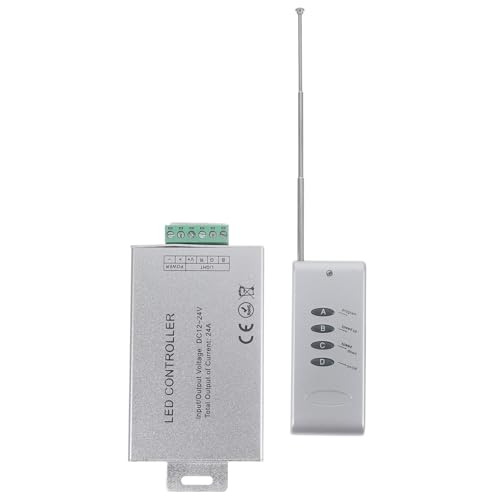 Vaguelly Dc LED Controller Tasten Fernbedienung Kabellose Steuerung für LED Streifen Pwm Ausgang Reichweite Polaritätssicher Kompatibel mit Warmweißem Band von Vaguelly