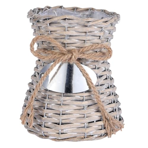 Vaguelly Deko Vase Blumenarrangementkorb Retro Blumenkorb Praktischer Flechtkorb Einzigartiger Blumentopf Garten Dekoration von Vaguelly