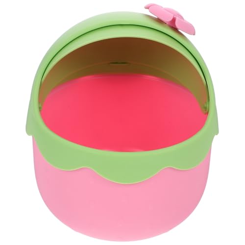 Vaguelly Desktop Mülleimer mit Deckel Süßer Kompakter Abfalleimer für Schreibtisch Büro und Kinderzimmer Mini Aufbewahrungsbox für Papierhandtücher und Kosmetik von Vaguelly