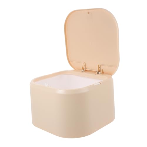 Vaguelly Desktop Mülleimer mit Deckel Vielseitiger Abfalleimer für Home Office Küchenarbeitsplatte und Nachttische aus Robustem Material Stylisches und Kompaktes Design Geruchsabsorbierend von Vaguelly