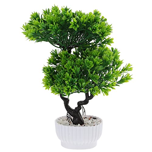 Vaguelly Desktop-Schmuck Kunstpflanzen Groß 12 Bonsai Tree Künstlich Gef?lschter Baum im Inneneinrichtung mit Topf Künstlicher Bonsai- Baum für Büroschreibtischdekoration Samurai Rüstung von Vaguelly