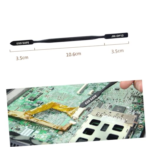 Vaguelly Doppelseitiges Metall Spudger Reparatur Werkzeug mit Anti rutsch Griff und Antistatik Funktion Schlanker Hebel für Smartphone Laptop Tablet Leichtes Tragbares Öffnungswerkzeug Vaguelly Doppelseitiges Metall Spudger Reparatur Werkzeug mit Anti rutsch Griff und Antistatik Funktion Schlanker Hebel für Smartphone Laptop Tablet Leichtes Tragbares Öffnungswerkzeug von Vaguelly