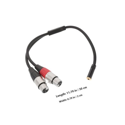 Vaguelly Dual Xlr Male zu Female Stereo Y kabel Doppelt Geschirmt Xlr Stecker Trs Adapter Flexibles Y design für Aufnahme Mixing Broadcasting Kompatibel mit Audioequipment Vaguelly Dual Xlr Male zu Female Stereo Y kabel Doppelt Geschirmt Xlr Stecker Trs Adapter Flexibles Y design für Aufnahme Mixing Broadcasting Kompatibel mit Audioequipment von Vaguelly