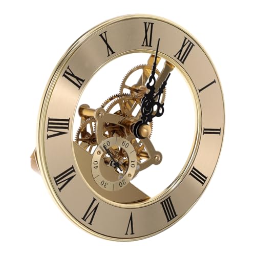 Vaguelly Ersatz Uhrwerk Metall Skelett Uhrwerk mit Transparentem Geräuschloses Einfach zu Installierendes für Basteluhren und Uhrensätze Vaguelly Ersatz Uhrwerk Metall Skelett Uhrwerk mit Transparentem Geräuschloses Einfach zu Installierendes für Basteluhren und Uhrensätze von Vaguelly