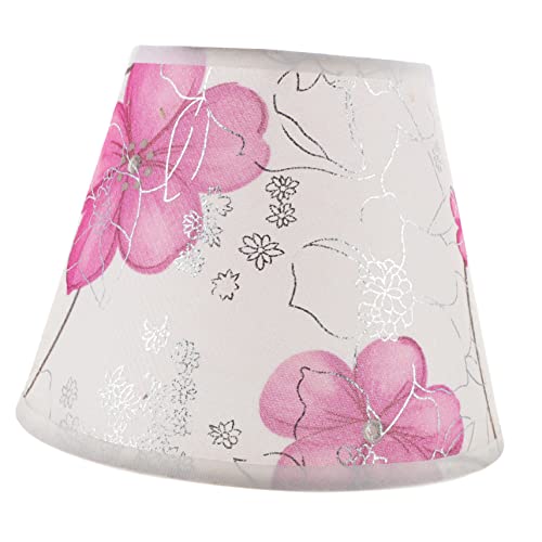 Vaguelly Ersatzlampenschirm Blumenmuster Stoff Lampenschirm für Tischlampe Dekorativ und Robust Geeignet für Schlafzimmer Wohnzimmer Hotel und Zufälliges Design von Vaguelly