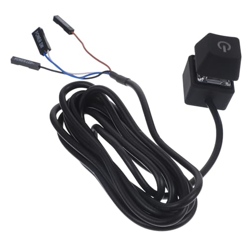 Vaguelly Externer PC Power Button Verlängerungskabel Desktop Netzschalter für Computer Start Kompatibel mit Meisten Motherboards Kompakt und Flexibel für Home Office Zufällige Farbe von Vaguelly