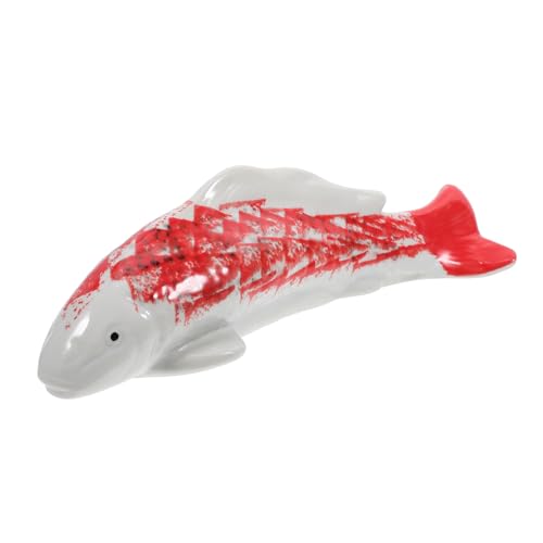 Vaguelly Fischtank schwimmende Fischschmuckstücke Ornament thematisch Figur Aquarium Fischspielzeug Kleiner schwimmender Porzellanfisch Künstliche Fische im Teich Keramik von Vaguelly